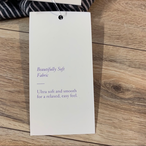 New! Stars Above Casual Pink Stripe Pajama Shirt - Picture 10 of 10